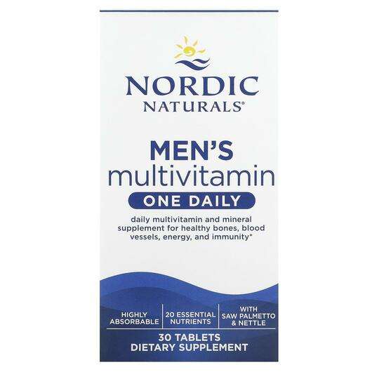 Основне фото товара Nordic Naturals, Men's Multivitamin One Daily, Мультивітаміни,...