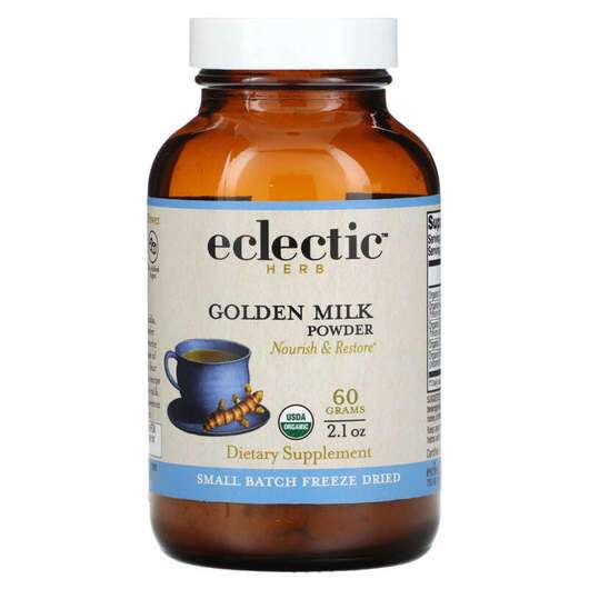 Основное фото товара Eclectic Herb, Куркумин, Golden Milk, 60 г