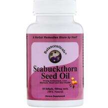 Balanceuticals, Seabuckthorn Seed Oil 500 mg, Обліпиха, 60 капсул