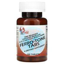 World Organic, Ferro-Tone Tabs, Мультивітаміни, 100 таблеток
