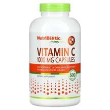 NutriBiotic, Витамин C, Immunity Vitamin C 1000 mg, 500 капсул