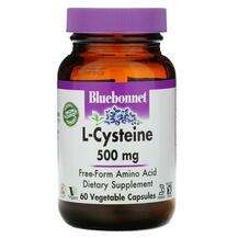 Bluebonnet, L-Cysteine 500 mg, L-цистеїн 500 мг, 60 капсул