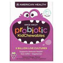 American Health, Probiotic KidChewables Natural Grape 5 Billio...