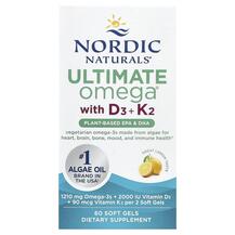 Вітаміни D3 K2 Ultimate Omega Plant-Based With D3 + K2