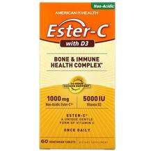 American Health, Ester-C with D3, Естер С з D3 1000 мг 5000 МО...