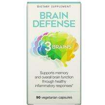 Natural Factors, Поддержка мозга, 3 Brains Brain Defense, 90 к...