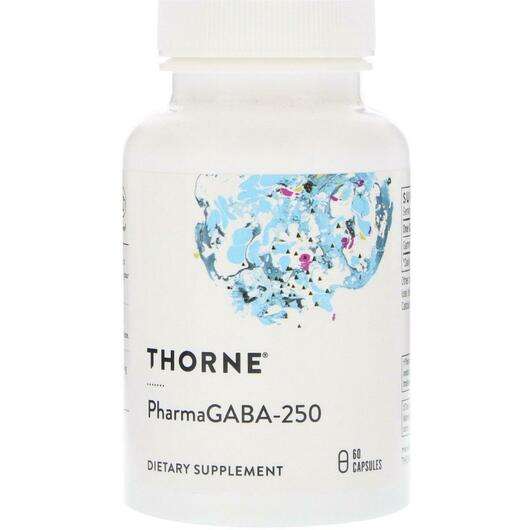 Основное фото товара Thorne, ГАМК 250 мг, PharmaGABA-250, 60 капсул