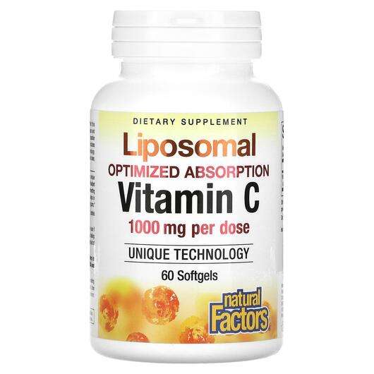 Основное фото товара Natural Factors, Витамин C Липосомальный, Liposomal Vitamin C ...