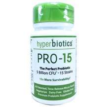 Hyperbiotics, PRO-15 The Perfect Probiotic 5 Billion CFU, Проб...