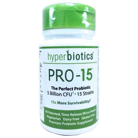 Основное фото товара Hyperbiotics, Пробиотики, PRO-15 The Perfect Probiotic 5 Billi...