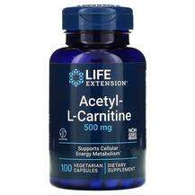 Life Extension, Ацетил L-карнитин 500 мг, Acetyl-L-Carnitine 5...