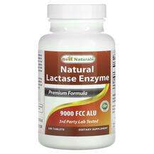 Best Naturals, Natural Lactase Enzyme 9000 FCC ALU, 180 Tablets