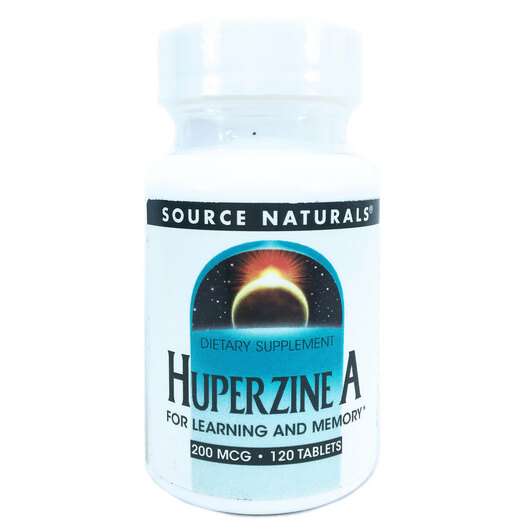 Основне фото товара Source Naturals, Huperzine A 200 mcg, Гіперзин А, 120 таблеток