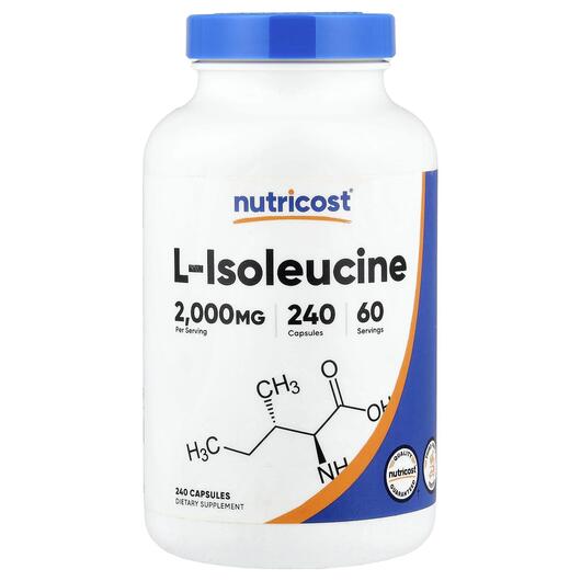 Основное фото товара Nutricost, L-Аланин, L-Isoleucine, 240 капсул