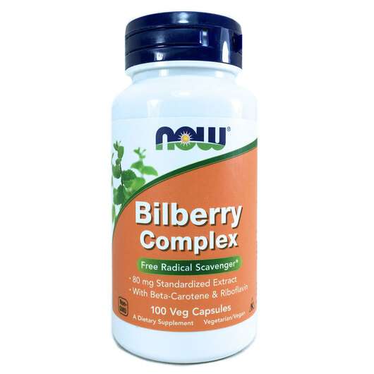 Main photo Now, Bilberry Complex, 100 Capsules