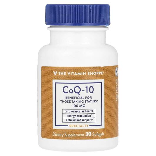 Основне фото товара CoQ-10 100 mg Основне фото товара TheVitaminShoppe, CoQ-10 100 mg, Коензим CoQ10, 30 капсул
