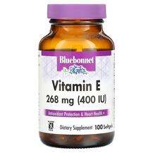 Bluebonnet, Витамин E Токоферолы, Vitamin E 268 mg 400 IU, 100...
