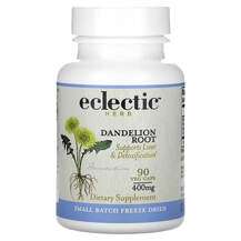 Eclectic Herb, Одуванчик 400 мг, Dandelion Root 400 mg, 90 капсул