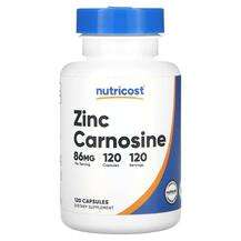 Nutricost, Цинк, Zinc Carnosine 86 mg, 120 капсул