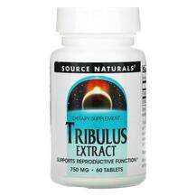 Source Naturals, Tribulus 750 mg 60, Трибулус 750 мг, 60 таблеток