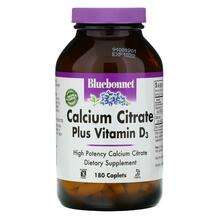 Bluebonnet, Кальций D3, Calcium Citrate Plus D3, 180 капсул