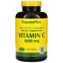 Natures Plus, Витамин С 1000 мг, Vitamin C 1000 mg 180, 180 та...