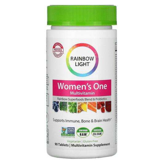 Основне фото товара Rainbow Light, Women's One, Мультивітаміни для жінок, 90 таблеток