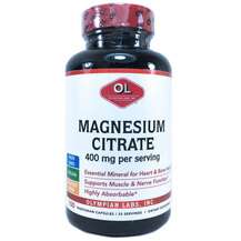 Olympian Labs, Magnesium Citrate 400 mg, 100 Vegetarian Capsules
