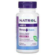 Natrol, Sleep + Calm Raspberry, Підтримка стресу, 60 таблеток