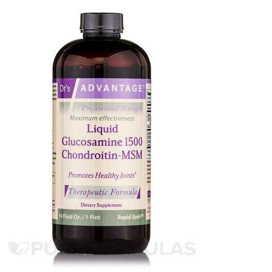 Основное фото товара Dr's Advantage, Глюкозамин Хондроитин, Liquid Glucosamine 1500...