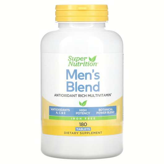 Основне фото товара Super Nutrition, Men's Blend, Антиоксиданти, 180 таблеток