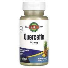 KAL, Кверцетин, Quercetin Pineapple 50 mg, 90 таблеток