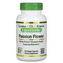 California Gold Nutrition, Passion Flower, Пасифлора 250 мг, 1...