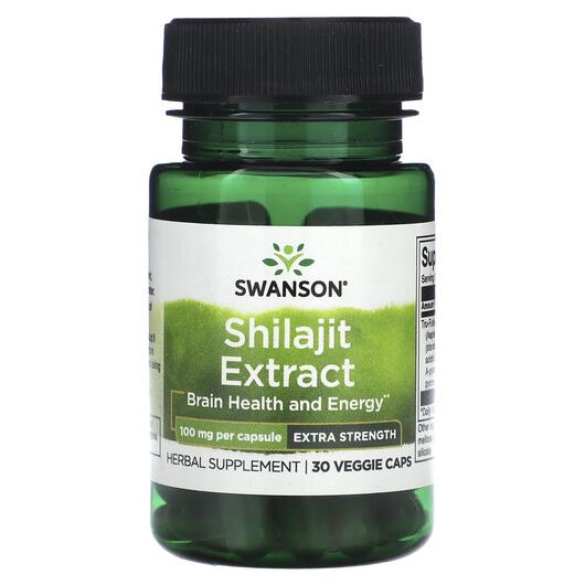 Основное фото товара Swanson, Шилайт, Shilajit Extract 100 mg, 30 капсул