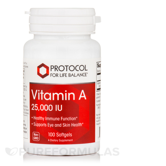 Основне фото товара Vitamin A 25000 IU, Вітамін А Ретінол, 100 капсул
