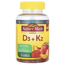 Вітаміни D3 K2 Vitamin D3 + K2 Gummies Peach Nature Made