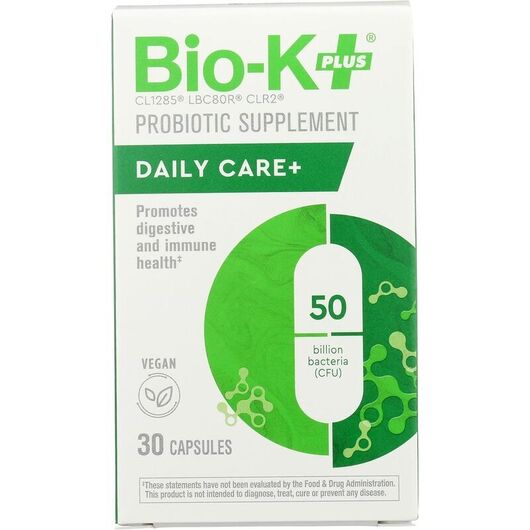 Основное фото товара Bio-K Plus, Пробиотики, Daily Care+ Probiotics 50 Billion, 30 кап