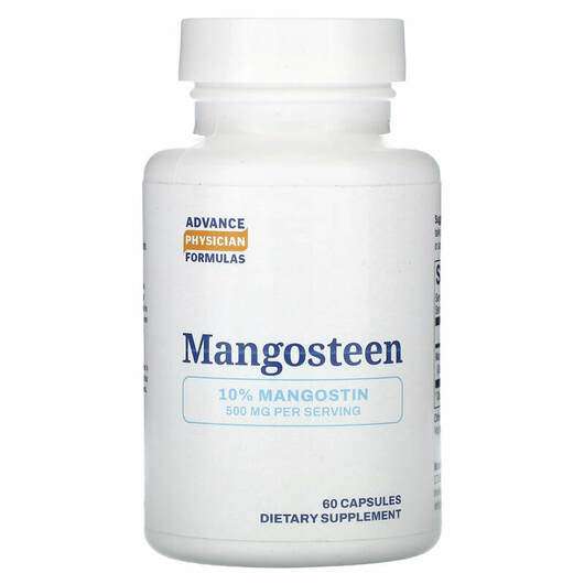 Основне фото товара Advance Physician Formulas, Mangosteen 500 mg, Мангостин, 60 к...