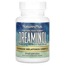 Natures Plus, Мелатонин, Dreaminol, 30 таблеток