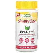 Super Nutrition, SimplyOne PreNatal Triple Power Multivitamin,...