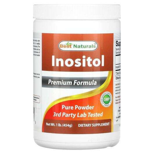 Основне фото товара Best Naturals, Inositol, Вітамін B8 Інозитол, 454 г