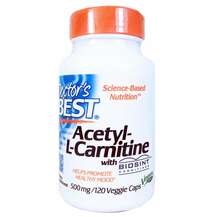 Doctor's Best, Acetyl-L-Carnitine 500 mg with Biosint, 120 Veg...