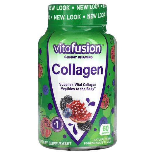 Основне фото товара VitaFusion, Collagen Gummies Natural Berry Pomegranate, Колаге...