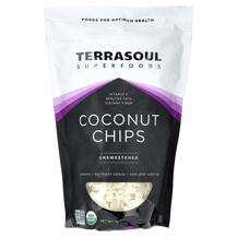 Terrasoul Superfoods, Coconut Chips Unsweetened, 340 g