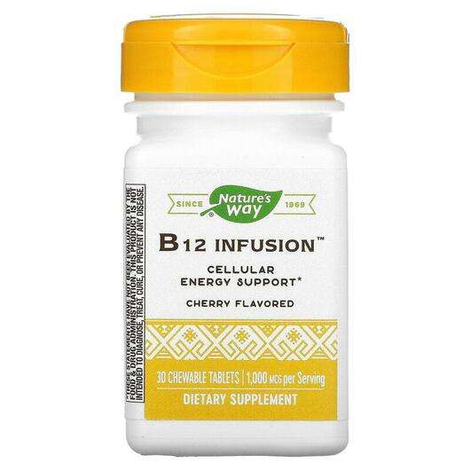 Основное фото товара Nature's Way, Витамин B12, B12 Infusion Energy, 30 капсул