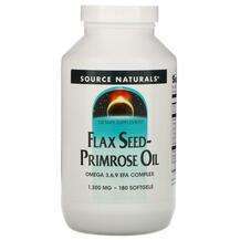 Source Naturals, Flax Seed-Primrose Oil 1300 mg, 180 Softgels