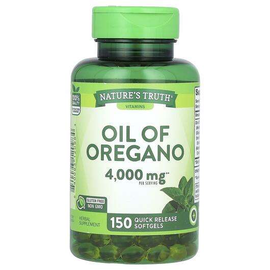 Основное фото товара Nature's Truth, Масло орегано, Vitamins Oil Of Oregano 2000 mg...