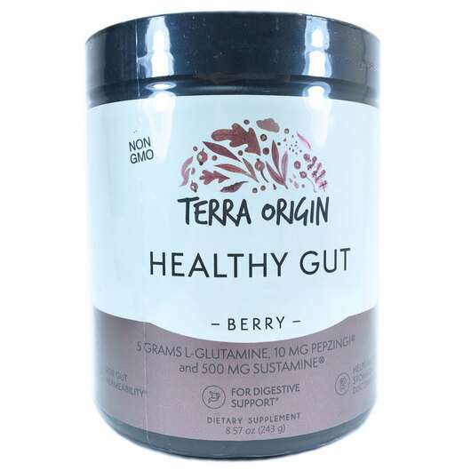 Основне фото товара Terra Origin, Healthy Gut Berry, Підтримка кишечника, 243 г