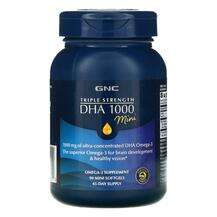 GNC, Triple Strength DHA 1000 Mini 1000 mg, 90 Mini Softgels