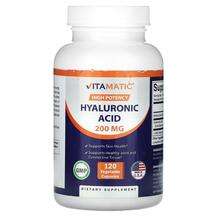 Vitamatic, High Potency Hyaluronic Acid 200 mg, Гіалуронова ки...